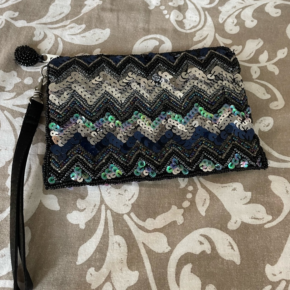 Sequined Pouch